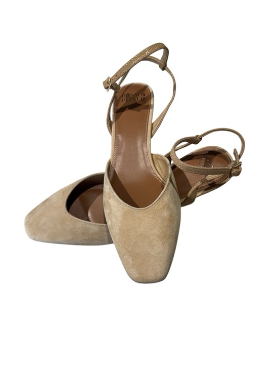 Donald J. Pliner Shoes - Donald Pliner Beige Suede Slingback Pump Size 10M